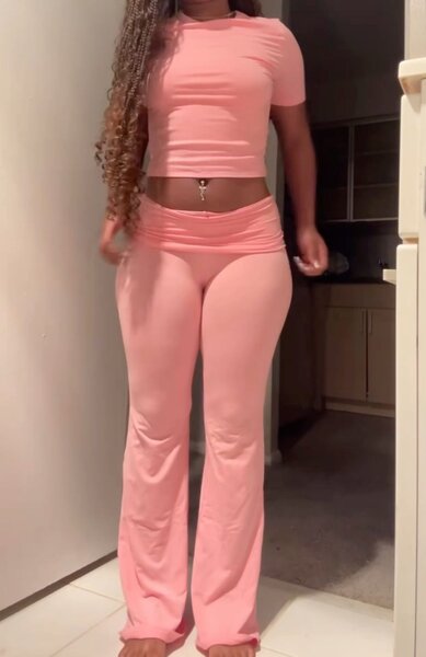 Ensemble Rose Décontracté Femme