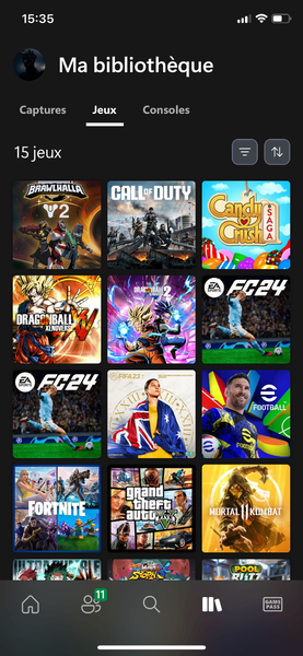 Compte de jeu Xbox one