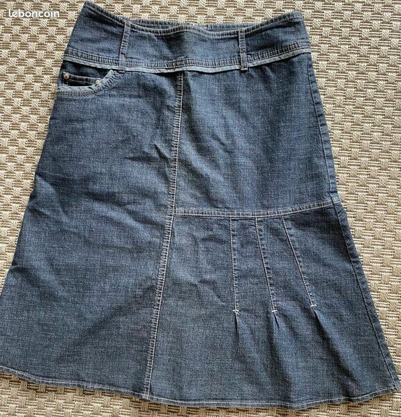 Jupe jean friperie