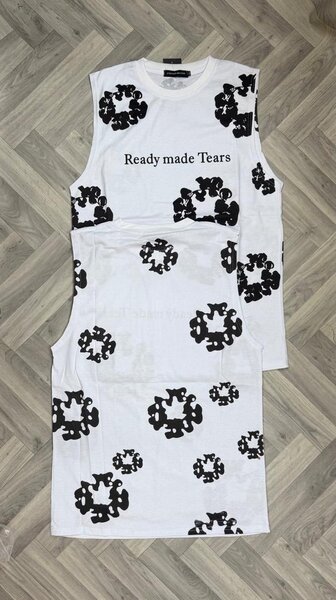 Robe sans manches imprimée