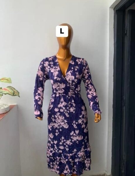 Robe élégante imprimée femme