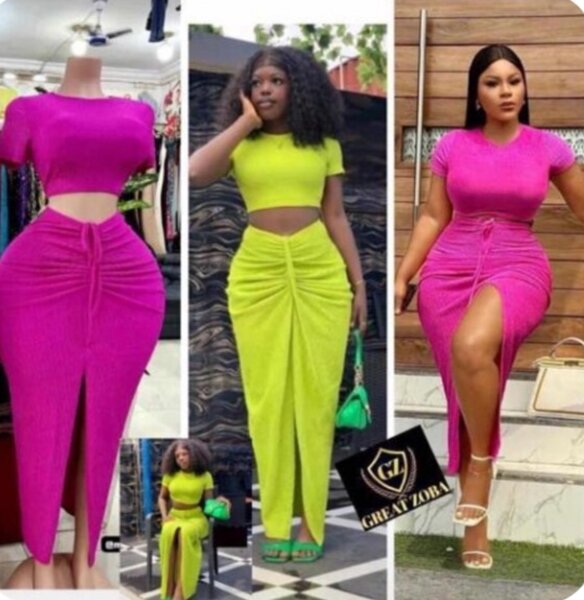 Ladies dress top and down