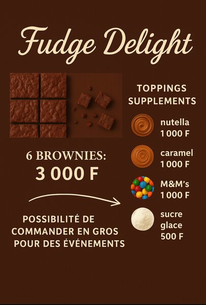Délices Brownies Gourmet