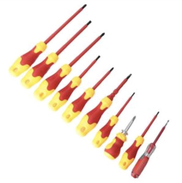 Gm Tournevis Anticorrison 10pc:rouge
