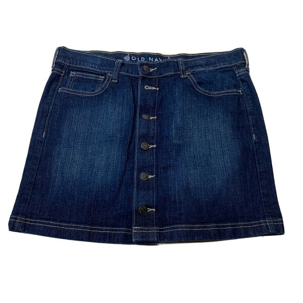 Jupe en jean boutonnée