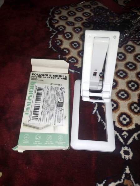 Foldrable Mobile & tablet desktop stand _ Adjustable & Porta