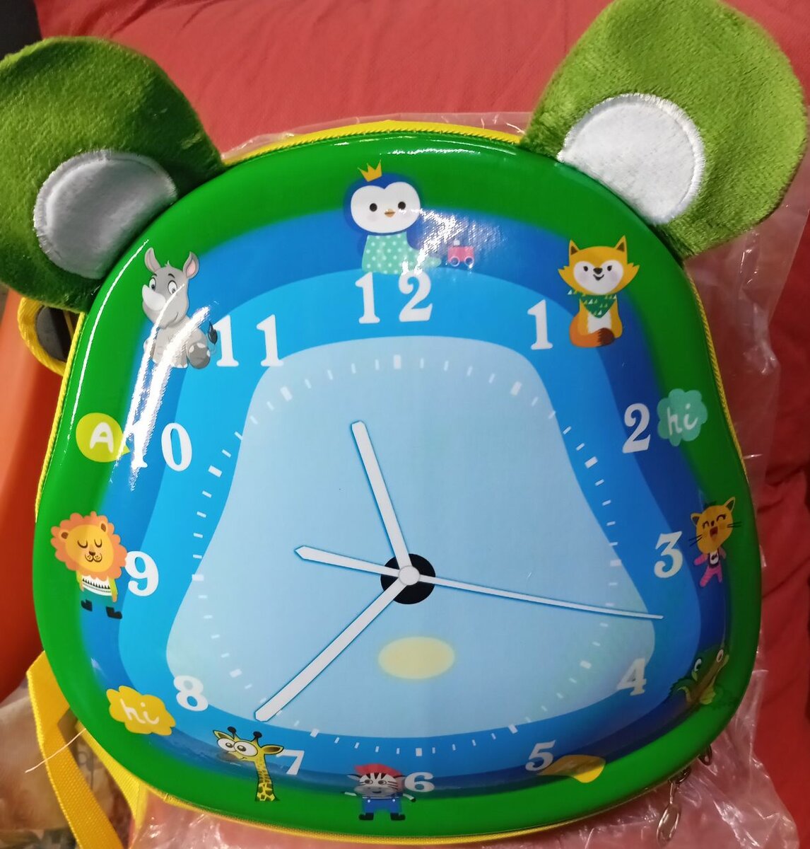 Sac à dos enfant horloge