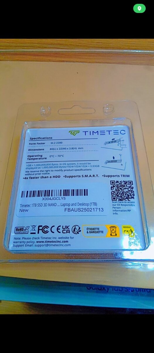 SSD Timetec 1TB NVMe M.2