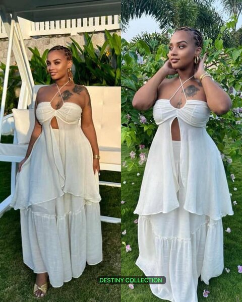 Robe élégante avec ceinture