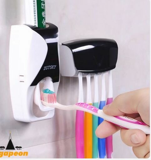 Distributeur à pâte dentifrice+ porte brosse