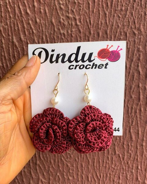 Boucles d'oreilles crochet fleur
