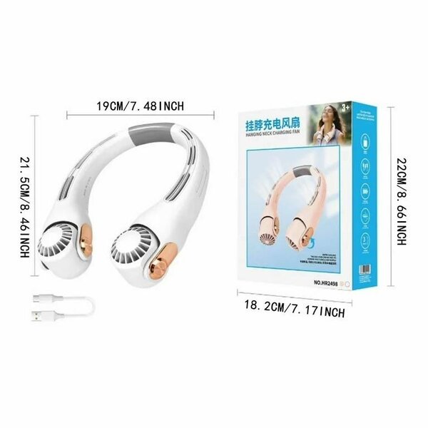 Hanging neck fan