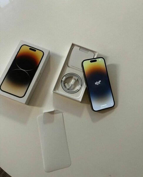 14 Pro max available white original battery brand new