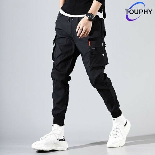 Pantalon cargo noir homme