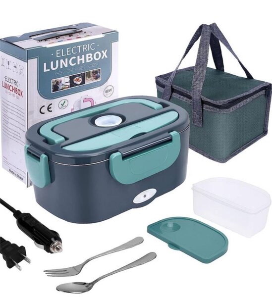 Stainless Steel Electric Insulated Lunch Box For Home, Car,