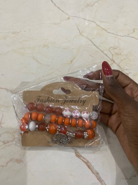 Bracelet en perles colorées