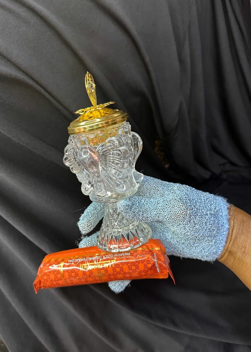 Encensoir en verre décoratif