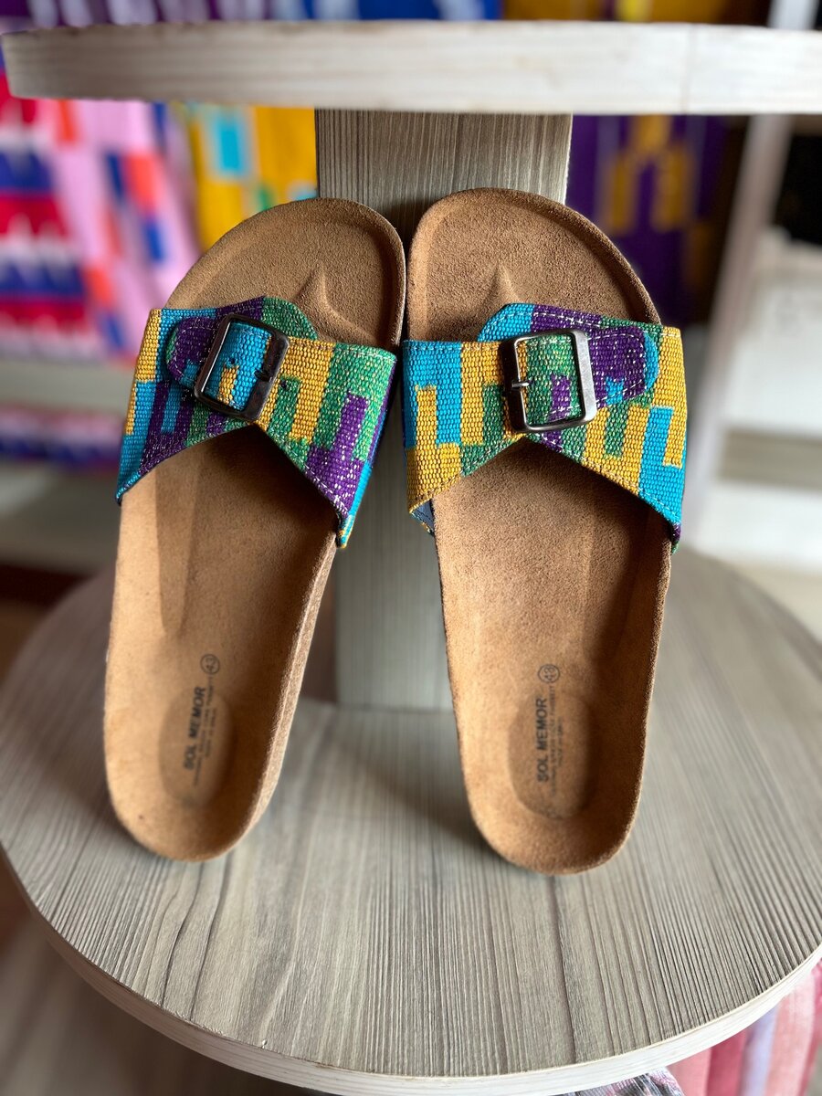 Kente Made Slippers