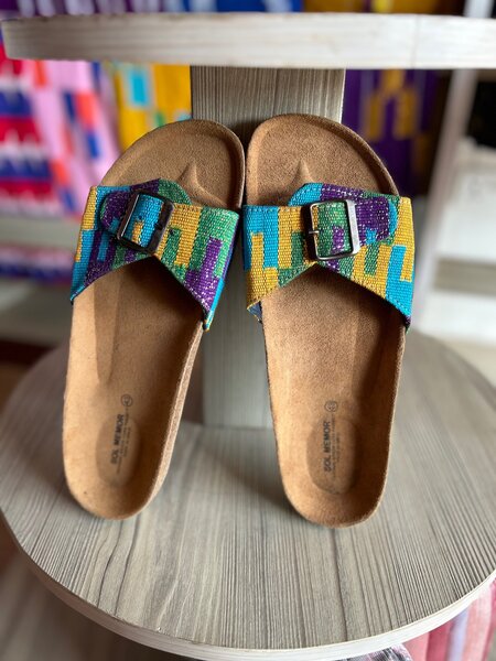 Kente Made Slippers
