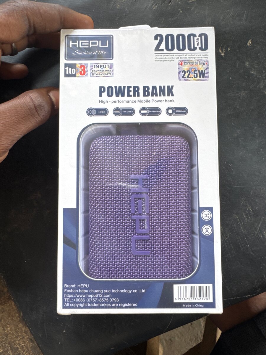 Powerbank HEPU 20000mAh Violet