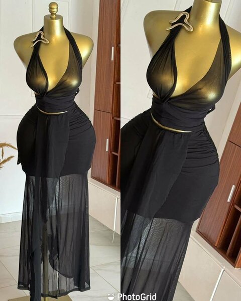 Robe longue blanche élégante