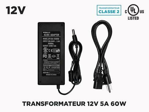 Transformateur 12V 5A 60W