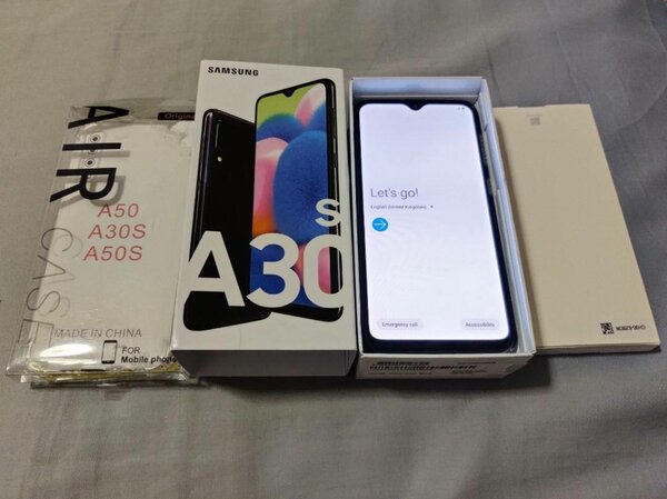 Galaxy A30s 64gb dual sim fresh in box 5000mAh capacity all