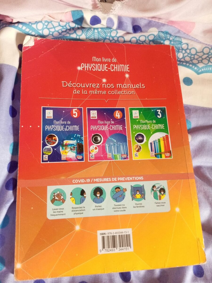 Livre Physique-Chimie 6e