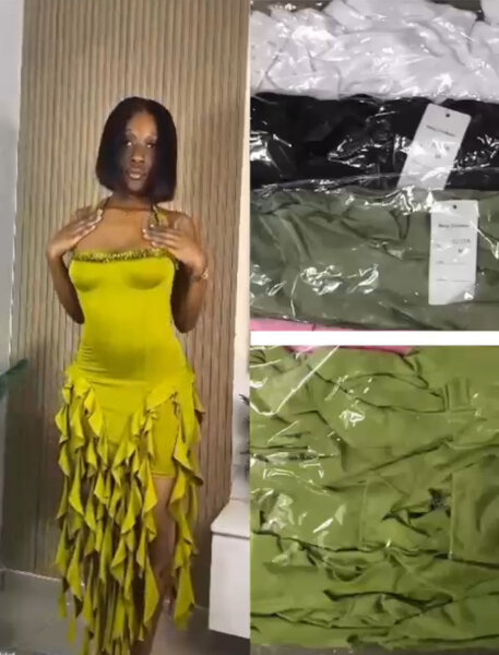 Robe élégante à volants