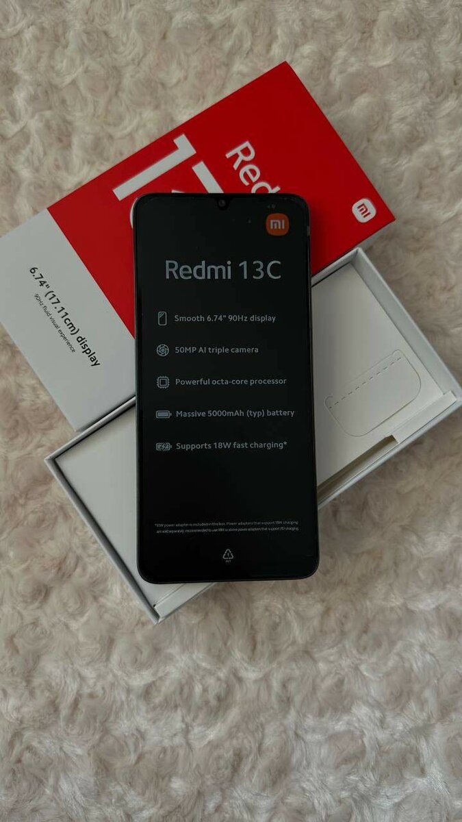 ПРОДАЮ ТЕЛЕФОН НОВЫЙ РЕДМИ 13С 8GB/256GB ЧЕРНЫЙ ЦВЕТ 10000СО