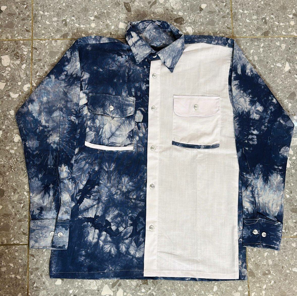 Chemise Homme Patchwork Tendance