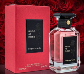 Fragrance World Pose As Rose Eau De Parfum Intense Femme Rouge 100ml Teneur 48heures