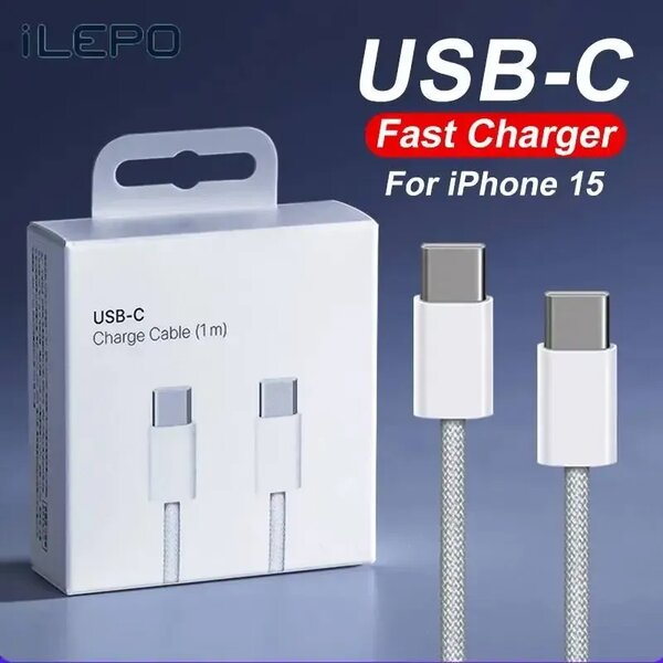 Câble USB Type C vers Type C - Pour iphone 15