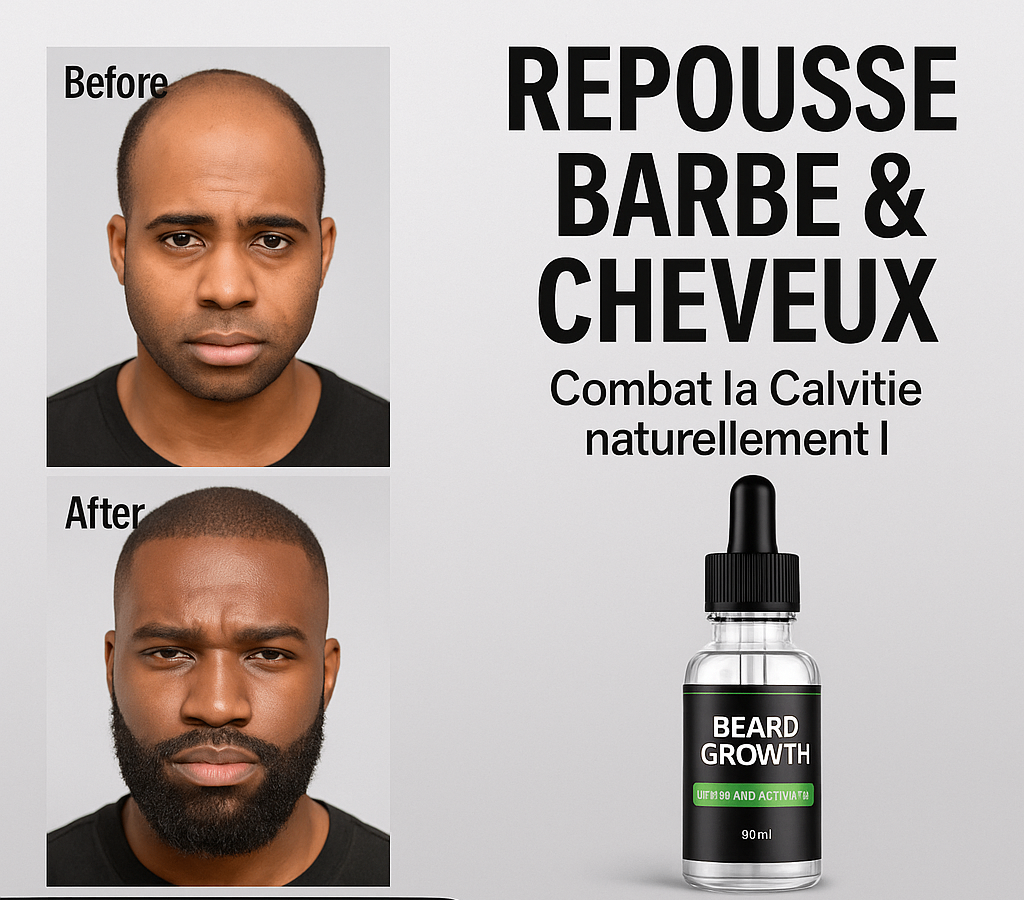 Huile de Croissance Barbe et Cheveux