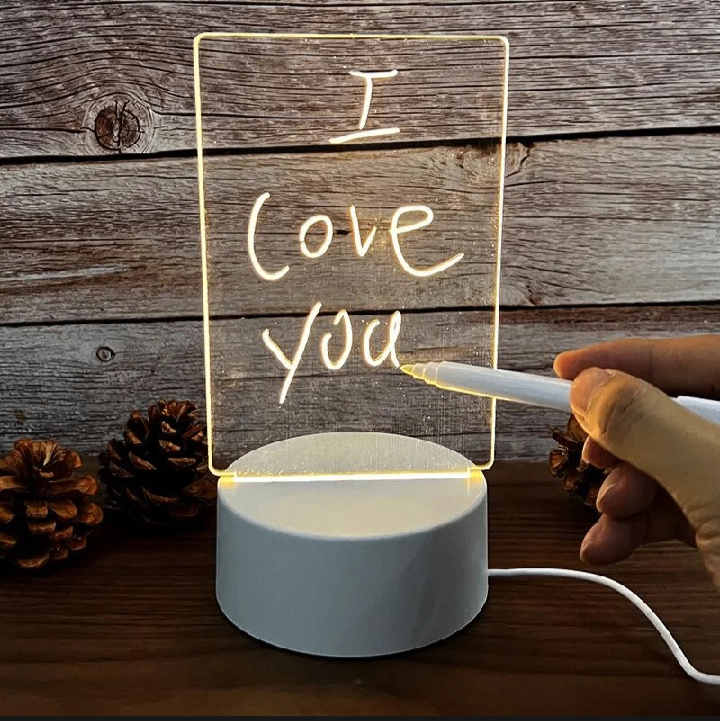 Note Board Creative Led Night Light USB Message Board Holida