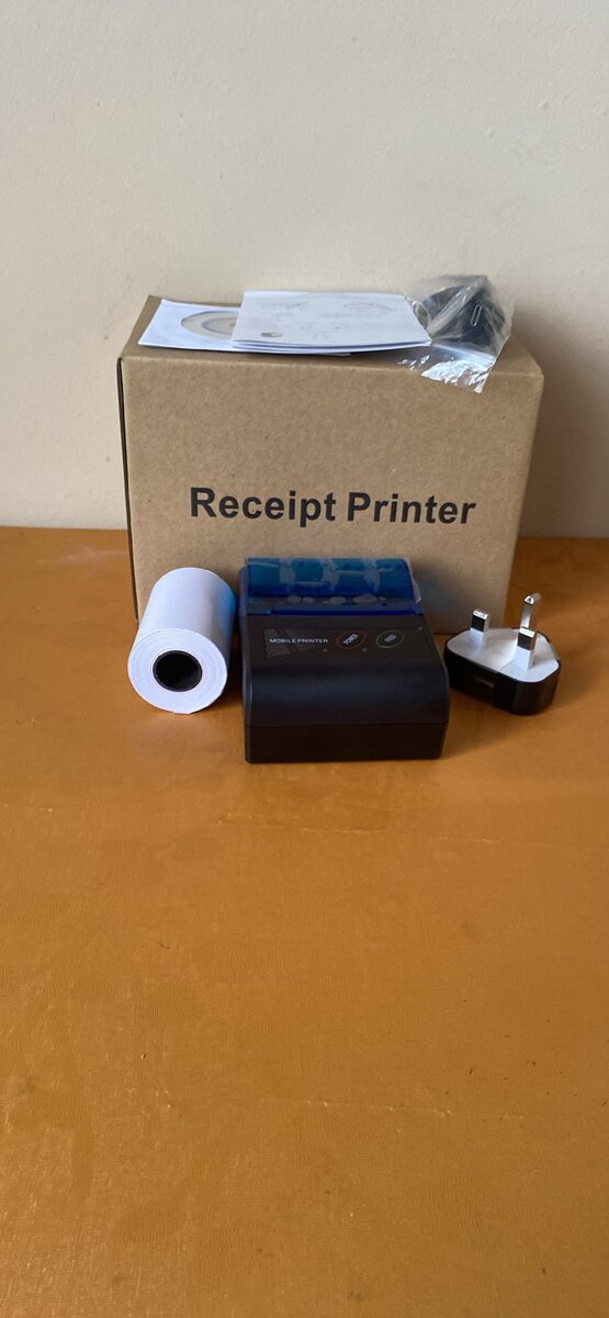 Rechargeable receipt printer
