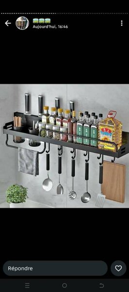 Étagère de cuisine murale