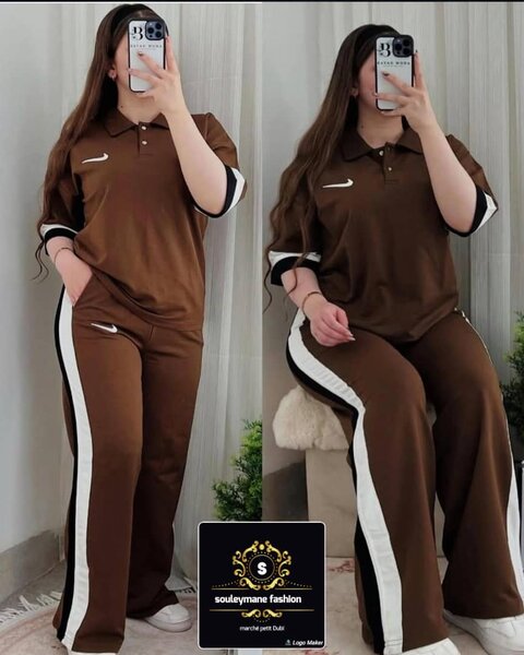 Ensemble décontracté marron