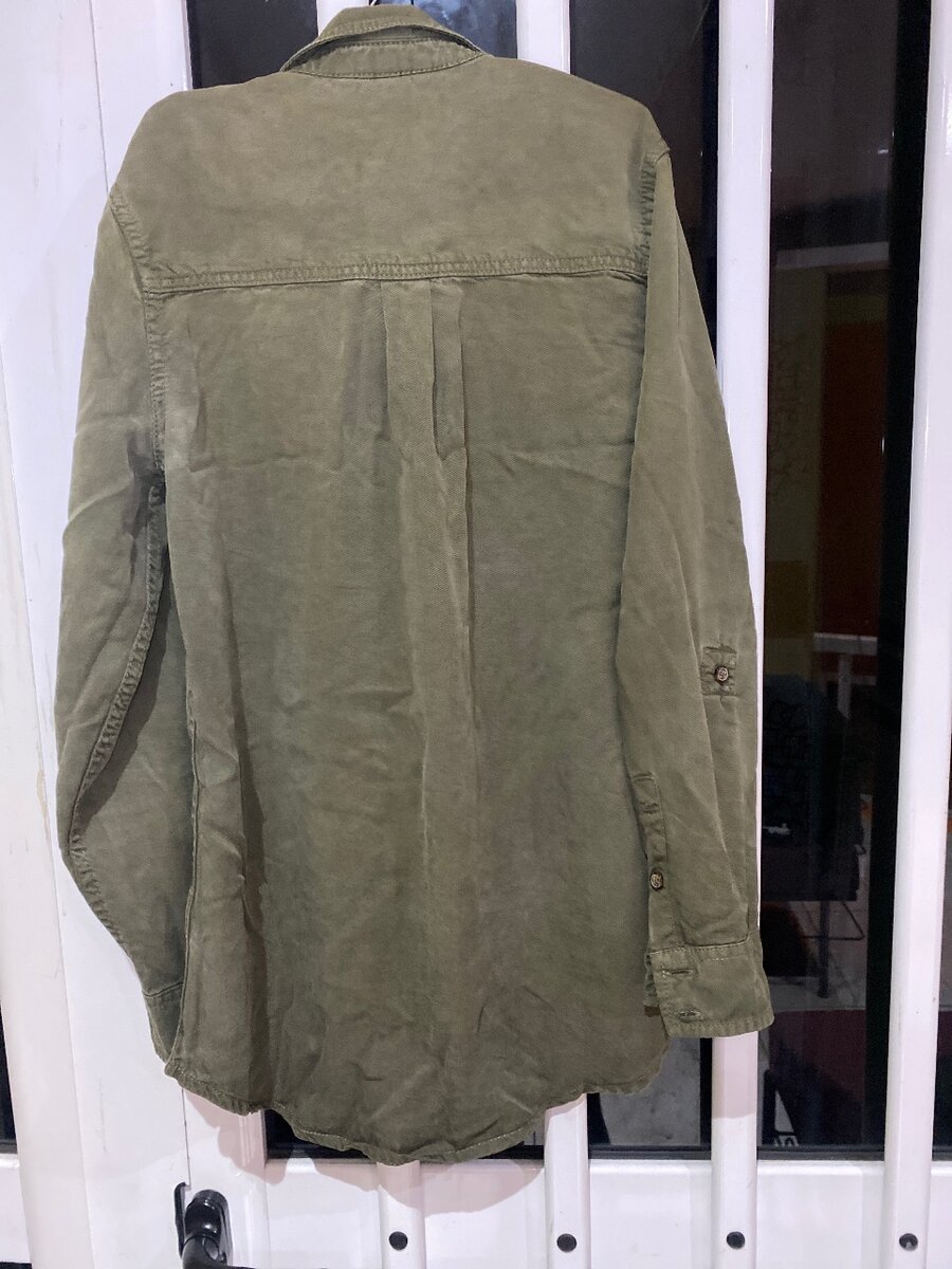 Chemise kaki en coton casual