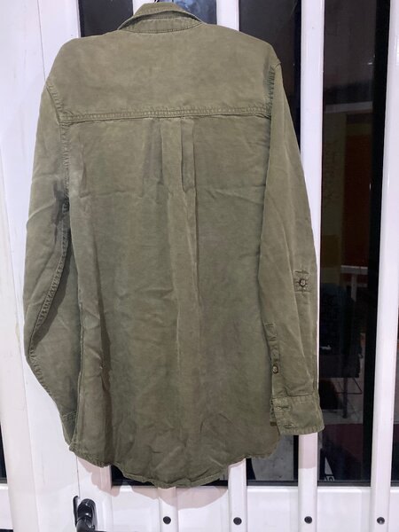 Chemise kaki en coton casual