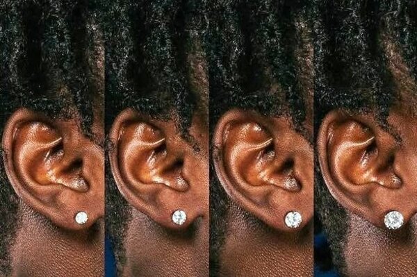 Boucles d'oreilles en diamant