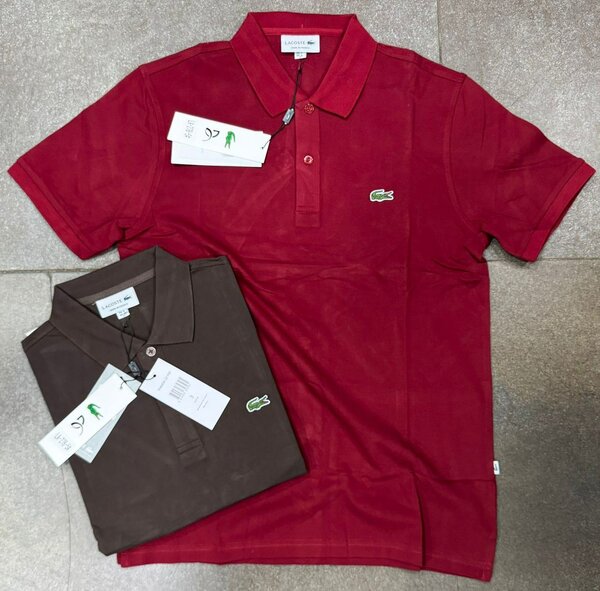 Polos en coton coloré pour hommes