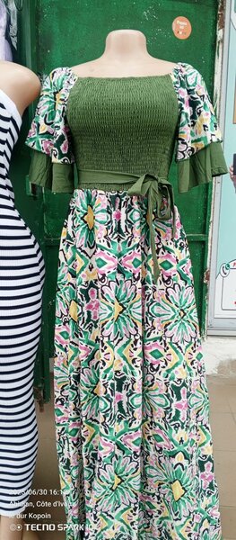 Robe Longue Bohème Fleurie