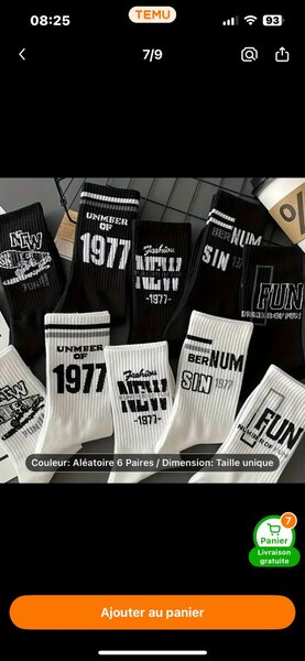 Chaussettes Unisexes Style Vintage