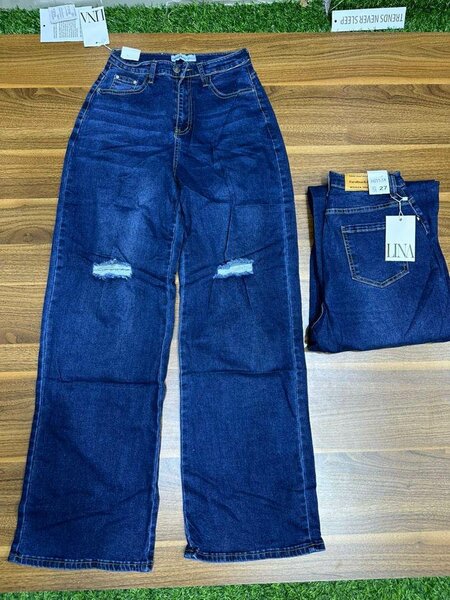 Jean femme taille haute