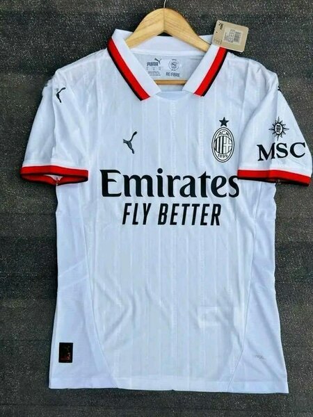 Maillot de football blanc AC Milan