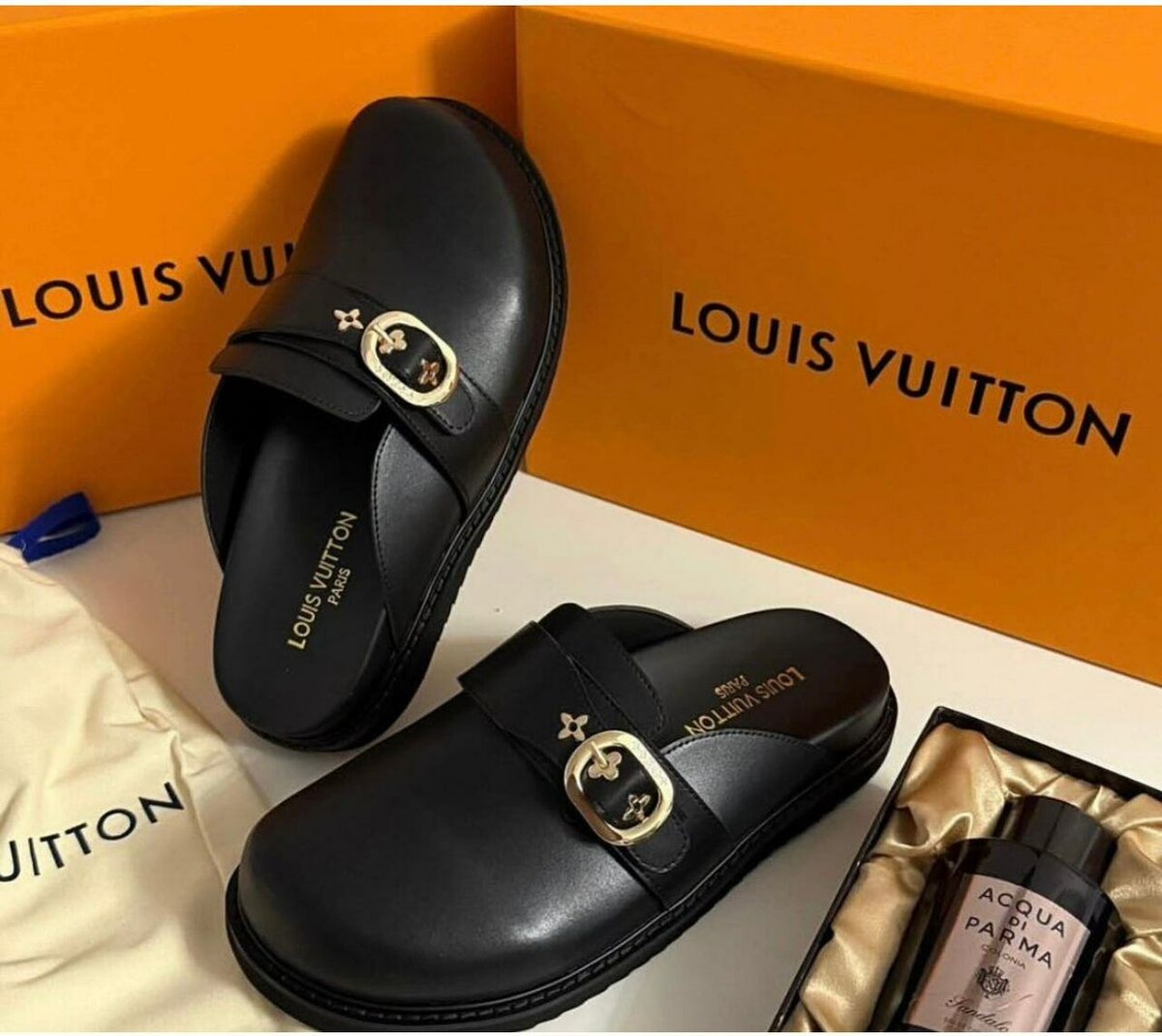 Mules en cuir élégantes pour hommes