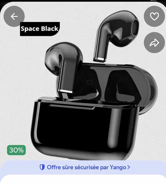 Écouteurs pro5s noir