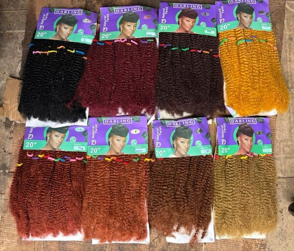 Extensions ondulées synthétiques 20"