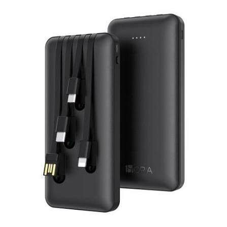 Power Bank avec Câbles Intégrés